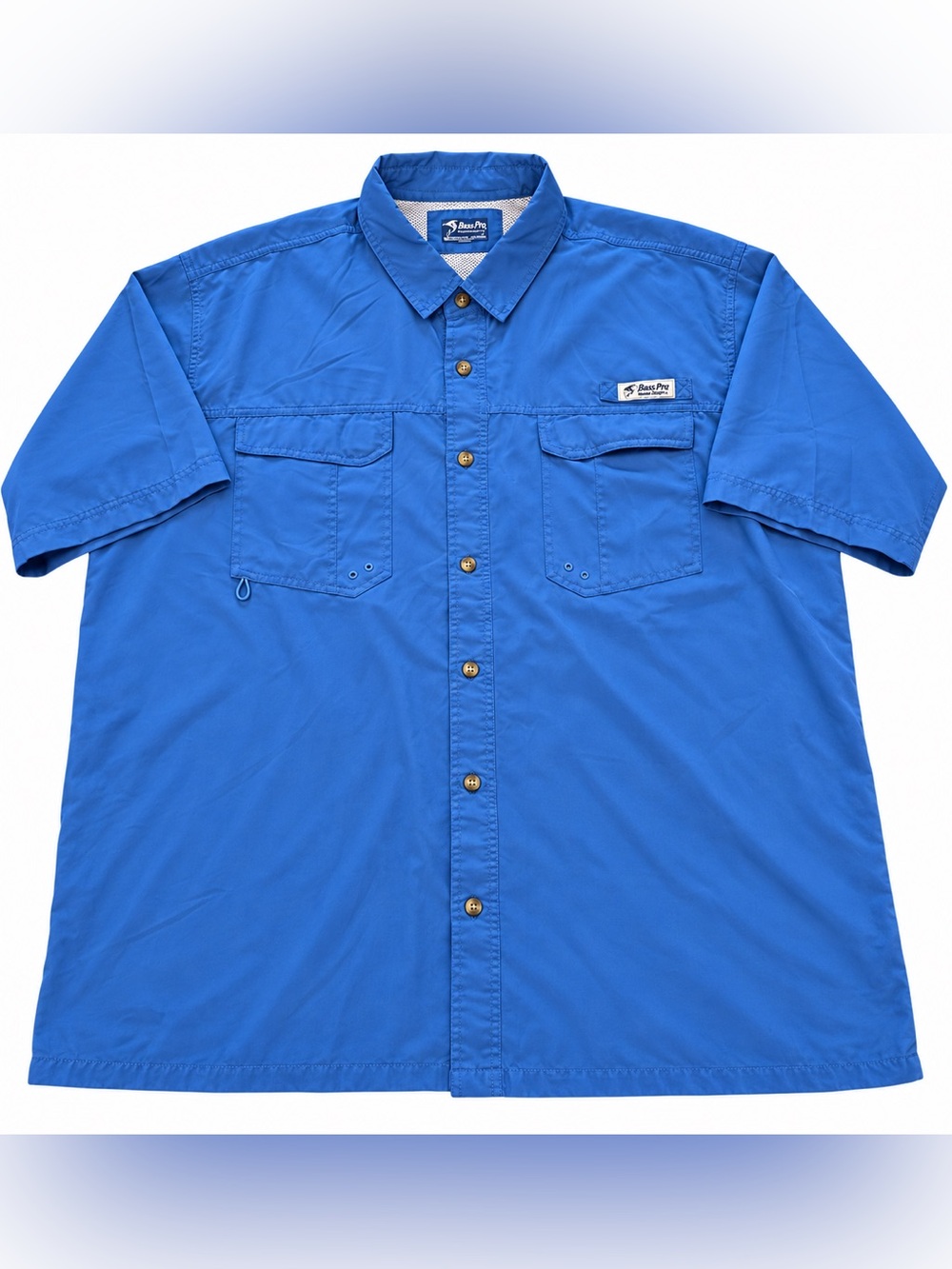Bimini Bay Outfitters Men’s 3XL Blue Short Sleeve Fishing Shirt Ventilated Outdo